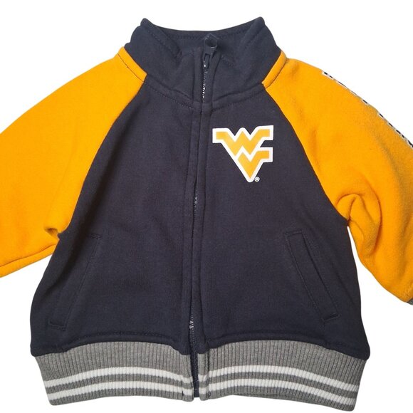 Colosseum Athletics Other - WVU Mountaineers Sweatshirt Baby 3-6 Mos Zip Up West Virginia University Sports